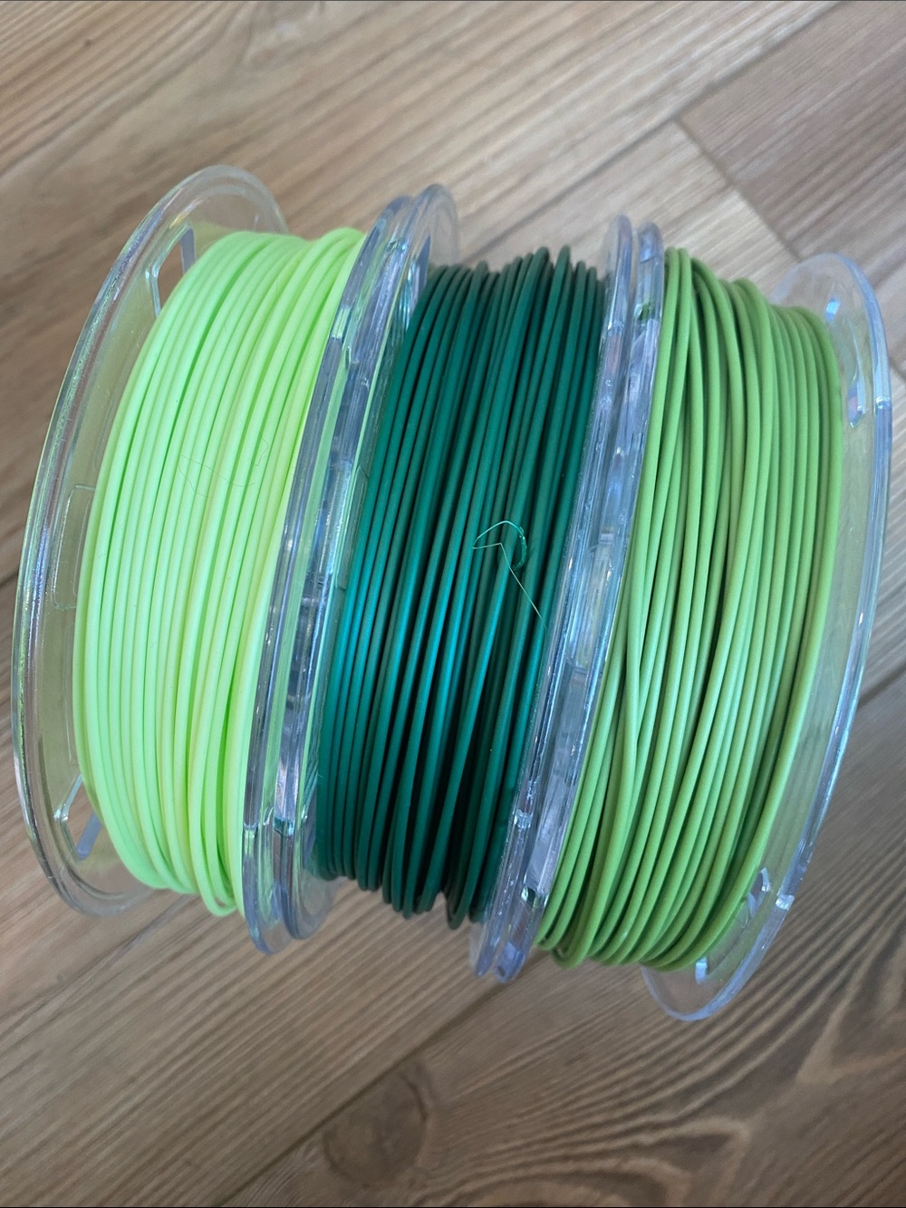 Toybox Food Spools of Green 3D Printer Filament - used